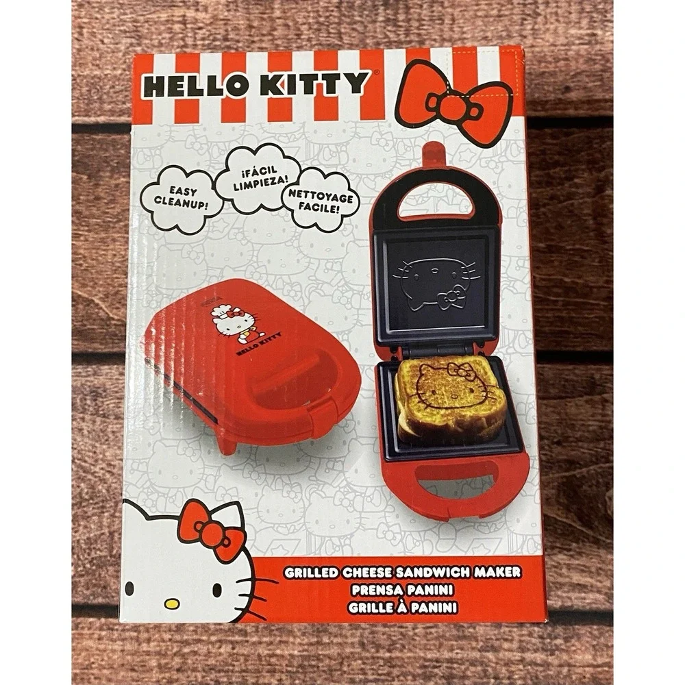 Hello Kitty Grilled Cheese Maker Non-Stick Sandwich Press Uncanny Brands New